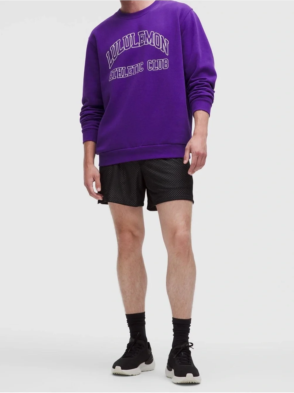 345. Lululemon men’s XL college purple steady state crew like new PTP 26”